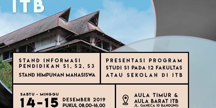 Open House Pendidikan Itb 2019 Fakultas Teknik Sipil Dan Lingkungan